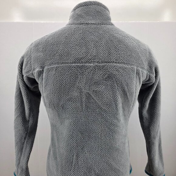 Patagonia Re-Tool Quarter Snap Fleece Pullover Gray/Teal Women's Pro Size Large - Picture 2 of 16